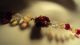 Vintage Crystal Necklace W/ Pink Red And Clear Crystal Beads Middle East photo 1