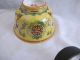 Chinese Ancient Bowls Flower Round Yellow Lotus Bowls photo 7