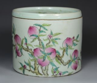 Chinese Old Porcelain Handwork Painting Peach Pot photo
