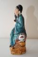 Early 20thc Chinese Antique Porcelain Famille Rose Figurine 19cm Tall Marked Other photo 2