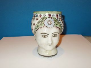 Vintage Early 1900 ' S Cup/vase From Iran Heavy Ceramic photo