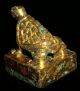 Chinese Han Royal Reward Military Gen Stamp Gold Bronze Tortoise Statue Seal关内侯印 Seals photo 4