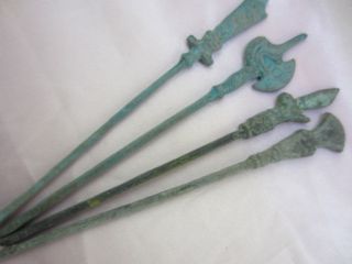 Collection Antique Chinese Bronze Delicate Weapon Knife & Sword - - - Fc photo