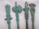 Collection Antique Chinese Bronze Delicate Weapon Knife & Sword - - - Fc India photo 1