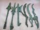 Collection Antique Chinese Bronze Delicate Weapon Knife & Sword - - - F20y India photo 3