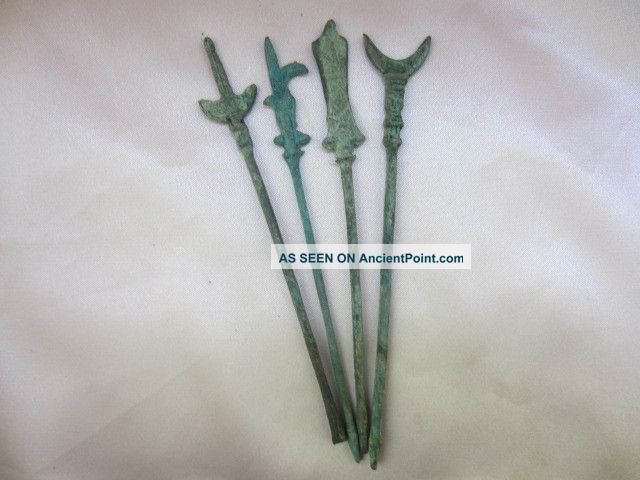Collection Antique Chinese Bronze Delicate Weapon Knife & Sword - - - F18y India photo