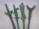 Collection Antique Chinese Bronze Delicate Weapon Knife & Sword - - - F18y India photo 2