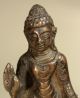 Indian Bronze Buddha Shakyamuni In Abhaya - Mudra India photo 1