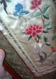 Set 2 Chinese Embroidery Silk Panels Artist Created Floral Bird Butterfly Vg Robes & Textiles photo 3