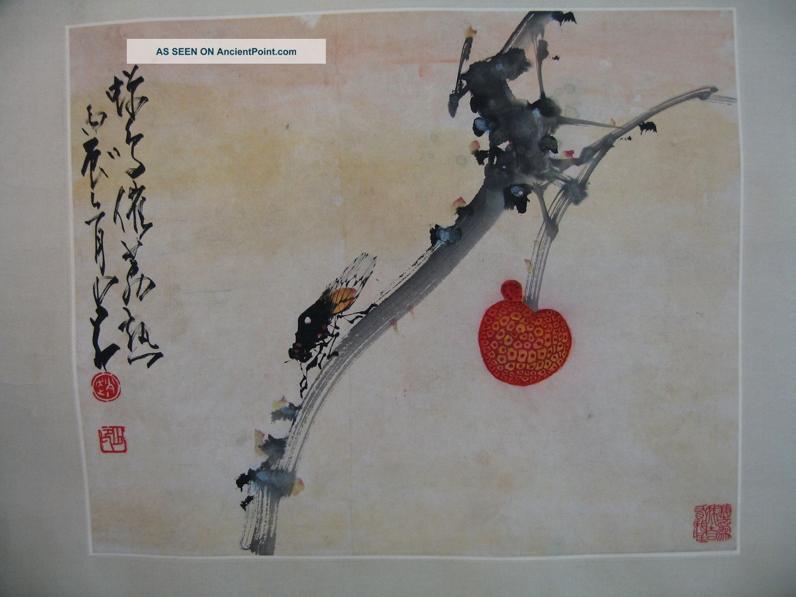 Cicada And Lichees Paintings & Scrolls photo