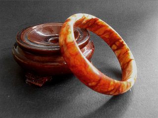 60mm,  Js722rare,  Chinese Old Jade Carved Bangle photo