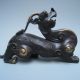 19th Century Chinese Bronze Poseidon ' S Son Wealth Brave Pixiu Nr Dragons photo 1