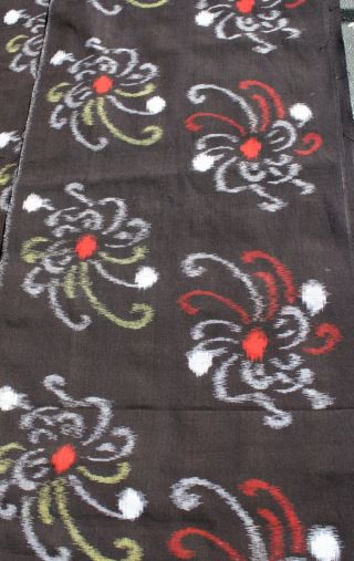 Vintage Japanese Indigo Cotton Kasuri Woven Kimono Fabric Patchwork Quilt 63 
