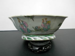 Rare Chinese Tongzhi Period Porcelain Bowl,  Signed,  874a photo