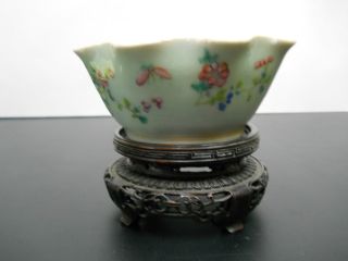 Rare Chinese Celadon Tongzhi Period Porcelain Bowl,  Signed,  874b photo