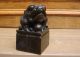 Antique 19c Important Chinese Asian Bronze Frog Toad Statue Other photo 1