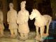 1 Foot Tall Terracotta Chinese Warriors And Horse Statue Figures Other photo 2