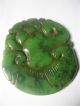 Chinese Antique Old Green Jadeite Pendant /big Ruyi Pendant Necklaces & Pendants photo 1