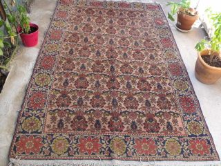 Antique Turkish 7x4 Rug Oriental Traditional Wool Persian Area Carpet photo