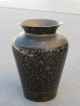 Great Design Black Niello Enamel Bronze Vase Moradabad India C 1870 Anglo - Indian India photo 1