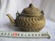 Chinese Teapot Bronze Carven Coins Lion Lid Heavy Exquisite 05 Teapots photo 6