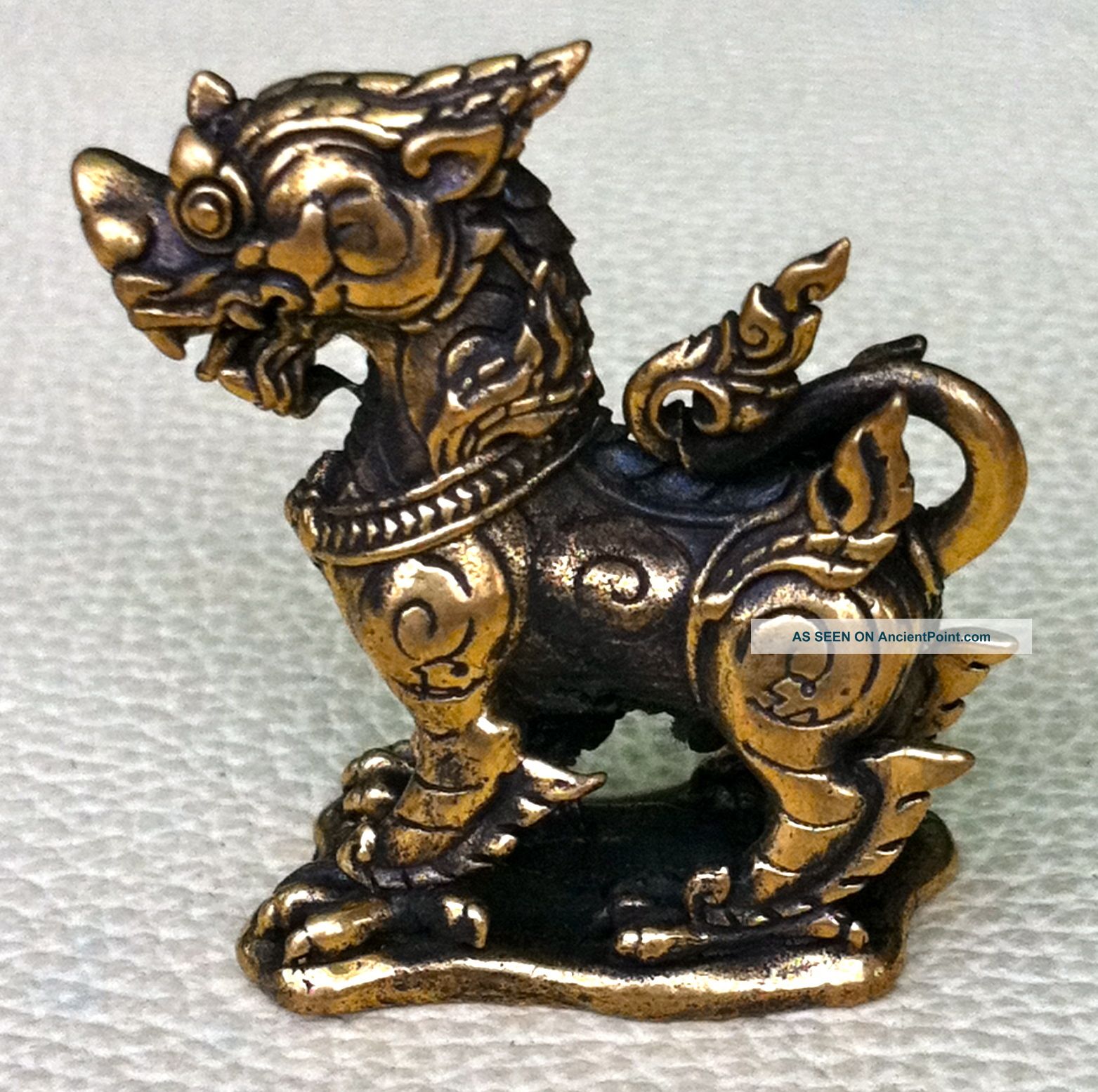 Singha Bring Powerful Wealth Richness Lucky Charm Thai Amulet Amulets photo