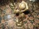 Vintage Solid Brass Indian Belly Dancer Goddess Looking In The Mirror - Adorable India photo 1