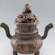 Chinese Bronze Incense Burners & Lid W Chilong Dragon Mingdynasty Xuande Mark Nr Incense Burners photo 1