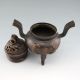 Chinese Bronze Incense Burners & Lid W Chilong Dragon Mingdynasty Xuande Mark Nr Incense Burners photo 4
