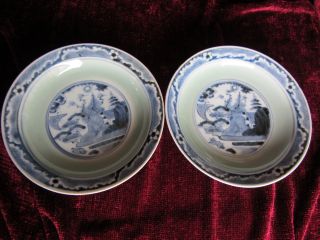 Pair Of Antique 19th Chinese/japanese Porcelain Plate photo