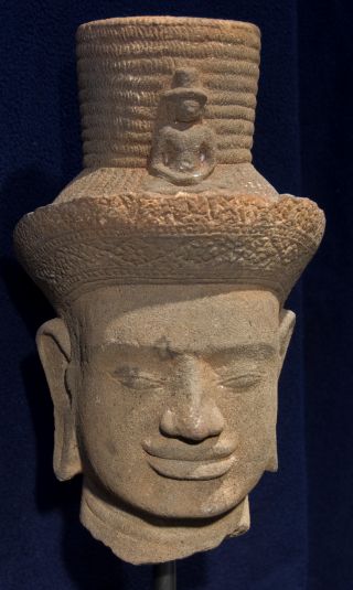 Khmer Lokeshvara 10th Century Head photo
