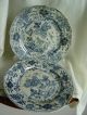 18th Two B/w Chinese Export Porcelain Qianlong Plates From Ship Wreck Plates photo 1
