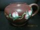 Exquisite Chinese Boccaro Teapot Calabash Style Flowers And Peaches Carved Teapots photo 6