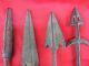 Collection Chinese Ancient Bronze Antique Delicate Little Weapon Arrowheads Ct2 Swords photo 3