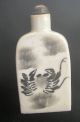 Antique Japanese Snuff Bottle,  Crab Design On Porcelain W/ Signature Snuff Bottles photo 1