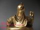 Js680 Rare,  Chinese Brass Carved Statue ' Guan Gong ' Other photo 3