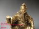 Js680 Rare,  Chinese Brass Carved Statue ' Guan Gong ' Other photo 4