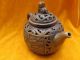 Chinese Zisha Teapot Hollow - Out Brown Carven Village 47 Teapots photo 2