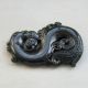 Chinese Hetian Black Green Jade Hollow Out Carved Phoenix Pendant Nr Other photo 3