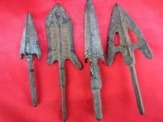 Collection Chinese Ancient Bronze Antique Delicate Little Weapon Arrowheads Ct6 photo