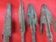 Collection Chinese Ancient Bronze Antique Delicate Little Weapon Arrowheads Ct7 Swords photo 1