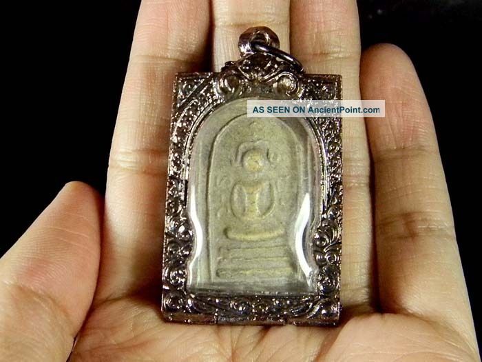 Rare Old Powerful Somdej Pim Yahn Wa Wat Chaloem Phrakiat Thai Buddha Amulet Amulets photo