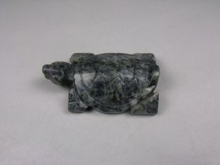 Js162 Rare,  Chinese Jade Carved Tortoise Pendant photo