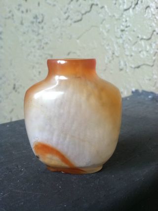 Rare Chinese Qing Dynasty Agate Floater Snuff Bottle photo