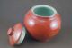 Wonderful Chinese Red Glaze Porcelain Hand Painted Gold Pot Pots photo 4