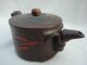 Authentic Antique Chinese Yixing Zisha Teapot.  Turquoise Leaves. Teapots photo 1
