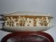 Chinese Faux Ivory Clam Shell Carved With Figures Ornaments photo 1