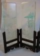 Vintage Japanese Hand Painted Glass Desktop Screen ~ See Photos ~ Antique ? Other photo 5