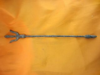 Chinese Bronze Collection Fighting Weapon Big Long Antique Exquisite Kinfe A1 photo