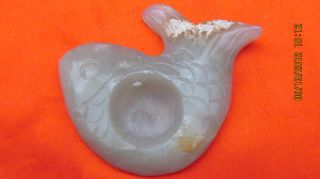 New Style Chinese Jade Statue Fish Carved Design On Sale photo